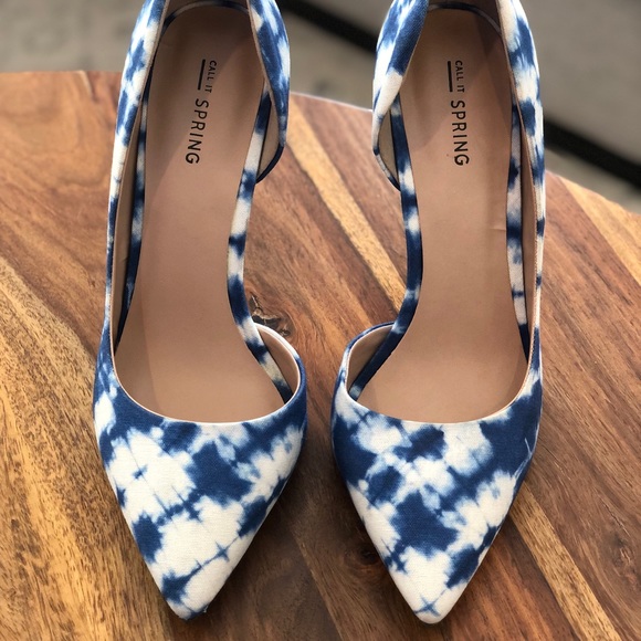 CALL IT SPRING white and blue heels. Great condition. US9/EU40 - Picture 2 of 3